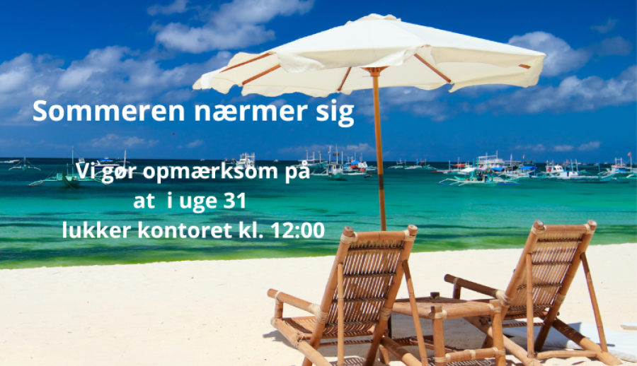 Ændrede kontortider i uge 31